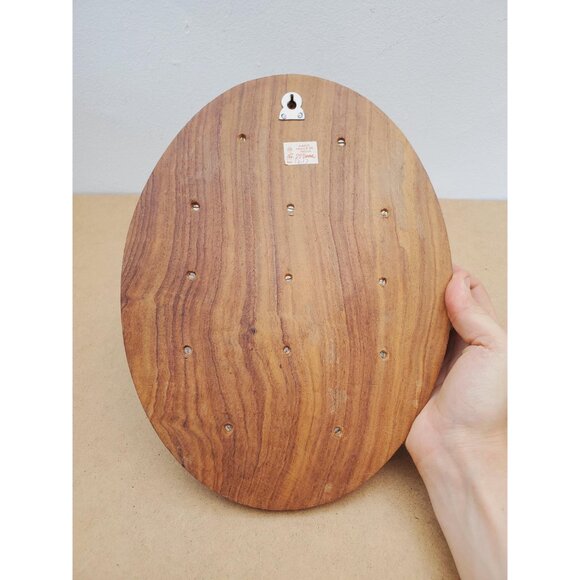 Miniature Display Cabinet “Thimble” | Wooden Wall Decoration Oval Wall hanging - Picture 6 of 10